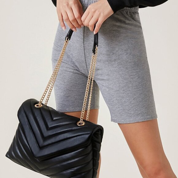 Black Elegant Women's Shoulder Bag - Picture 5 of 5